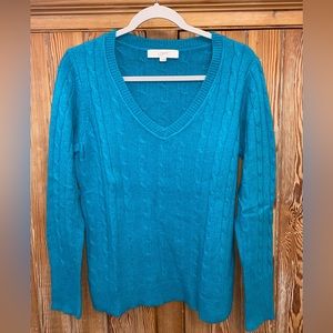 ** SOLD ** Loft cable knit sweater, size M